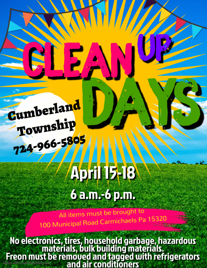 Clean up Days - April 15-18